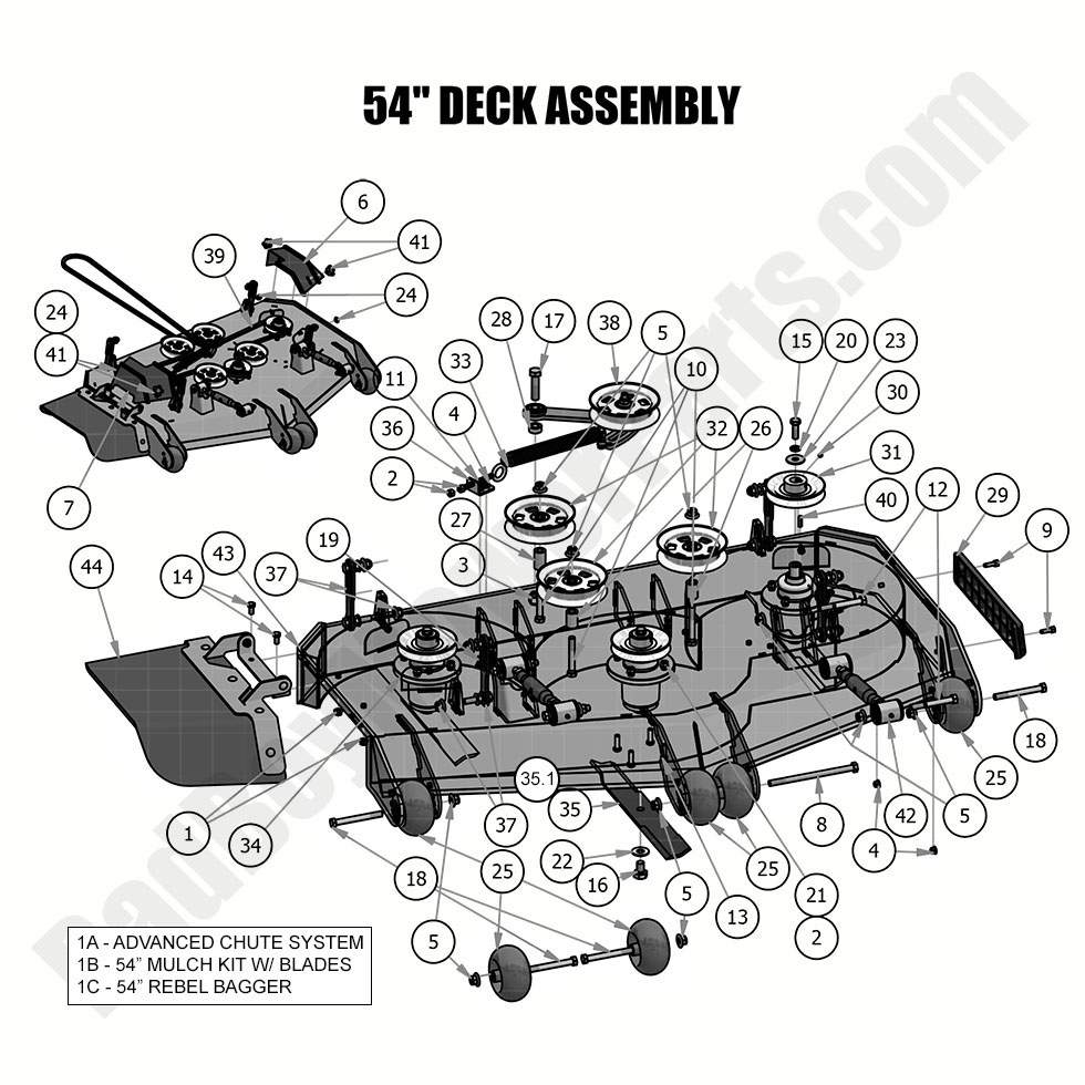 2019 Rebel - 54" Deck Assembly